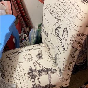 Paris themed chair